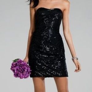 Alfred Angelo #7239 Black Sequined Dress - NWOT